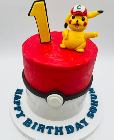 Pink floral fondant cake design